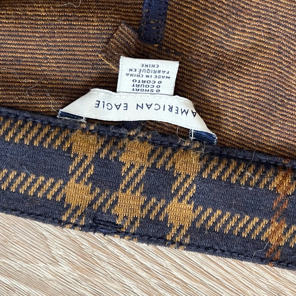 American Eagle Plaid Soft Stretch Pants - Picture 3 of 6